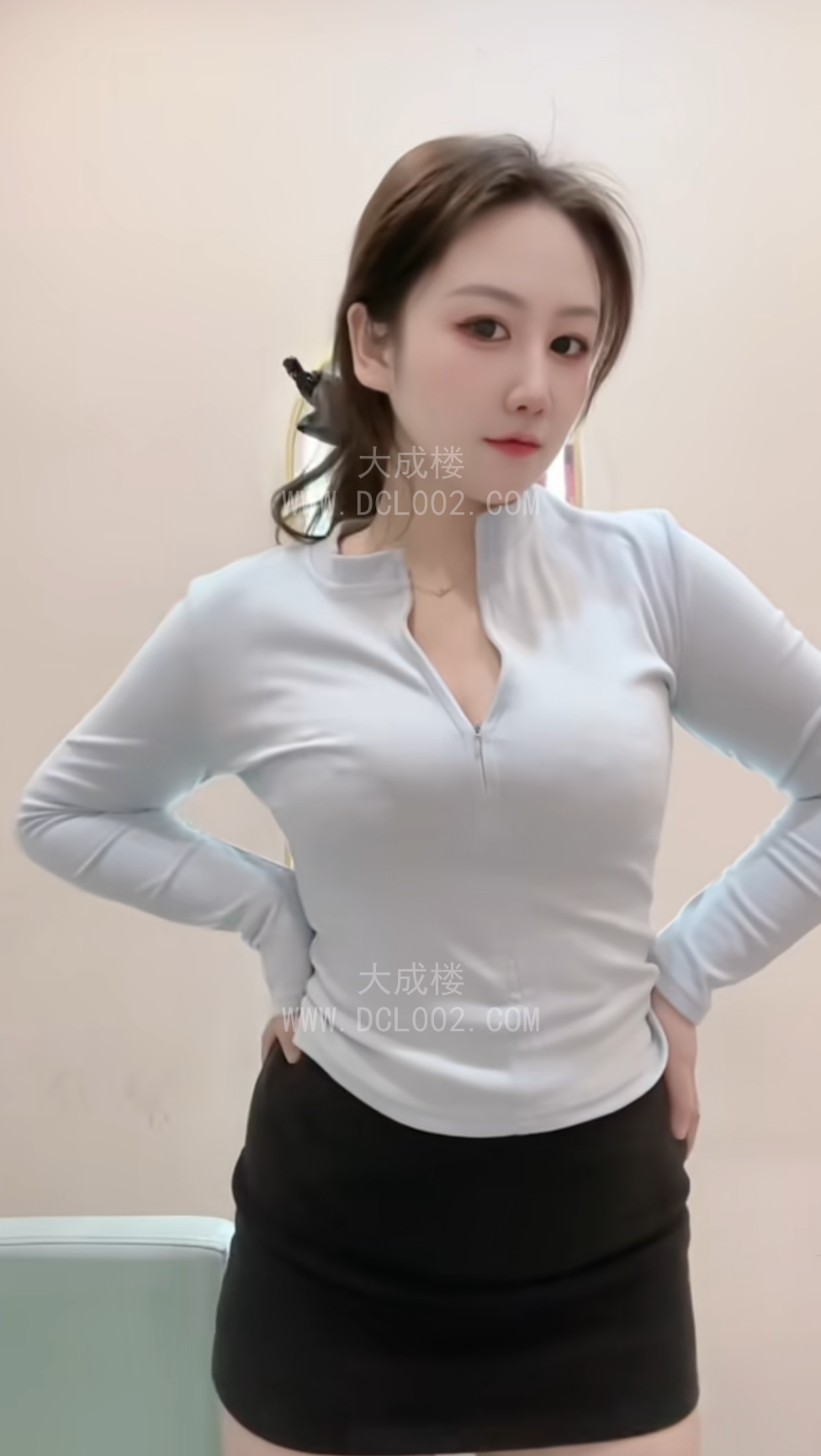 朝阳素颜很美的妹子